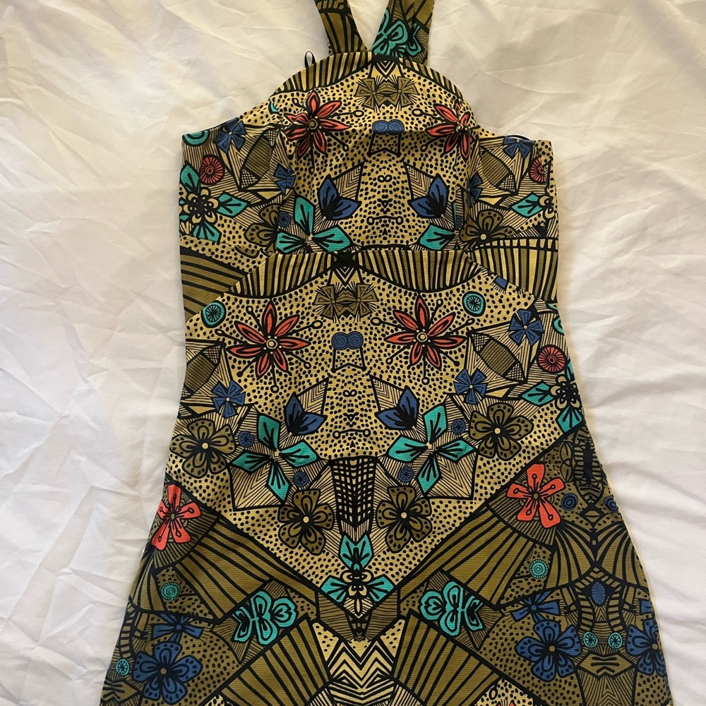 Vibrant Floral Halter Dress